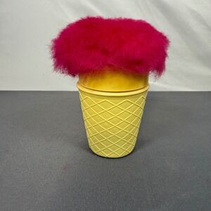 AVON Miss Lollypop Perfumed Talc Ice Cream Cone Puff Vintage New Other
